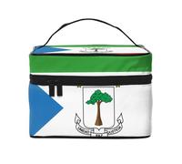Trousse de toilette avec drapeau de la Guinée équatoriale - Tendance - Pour femme - Imprimé - Grand organiseur de toilette pour voyage