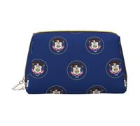 Trousse de toilette avec drapeau de l'Utah, organisateur de cosmétiques portable pour femme, blanc, Talla única