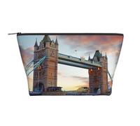 Trousse de toilette avec fermeture éclair pour femme Motif Lake House, Historic Old Tower Bridge London, Taille unique, Trousse de maquillage