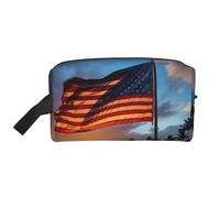 Trousse de toilette avec imprimé drapeau hawaïen indigène pour homme et femme, pour voyage, gym, quotidien