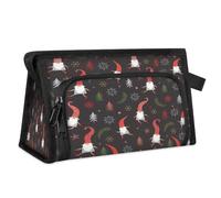 Trousse de toilette avec lutin de Noël, trousse de maquillage de voyage pour femme, homme, enfant, fille, garçon, mignon nain, trousse de toilette, trousse de toilette, trousse de toilette, sac de
