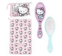 Trousse de toilette avec serviette et brosse Ã cheveux Cerda Hello Kitty Rose 23x15x8 cm