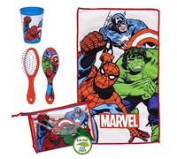 Trousse de Toilette Avengers - Fermeture Éclair - 23 x 15 x 8 cm - Inclut des Accessoires - Imperméable - Vanity Idéal pour Voyager -