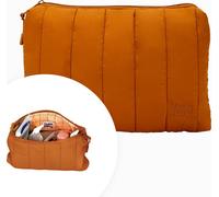 Trousse de toilette bébé Hylat - élégant sac à couches matelassé - Marron