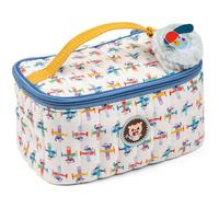 Lilliputiens Trousse de toilette enfant Jules le Chien – compacte, imprimé blanc et bleu 21 cm