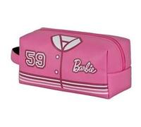 Barbie Varsity-Trousse de Toilette de Voyage Brick Plus, Rose, 25 x 12 cm