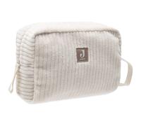Jollein Trousse de toilette bébé Cloudy Rib - pochette zippée pour jouets et accessoires - Oatmeal