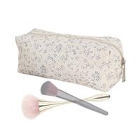 Trousse de toilette compacte à motif floral - 18 x 6 x 7 cm - Sac de voyage à fermeture éclair - Étanche - Portable - Outil de beauté enroulable - Pour femmes et filles, a, Reportez-vous à la