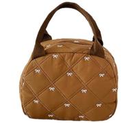 Trousse de toilette de grande capacité pour maquillage, jolis nœuds, cosmétiques, soins de la peau, rangement de grande capacité, organisateur de soins de la peau, marron, Beauté de masse