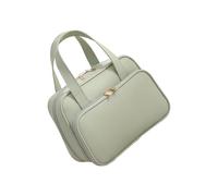 Trousse de toilette de grande capacité pour produits de toilette, maquillage, soins de la peau, lavage simple pour femmes et filles, trousse de toilette de voyage, maquillage simple, vert clair