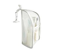 Trousse de toilette de légère et étanche, Blanc., Voir description | Trousse de toilette en maille pour voyage, pour homme et femme, coiffeuse, hôtel, salle de bain, douche, brosses, dentifrice