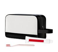 Trousse de toilette de sport | Sac de gym étanche | Grand sac de rangement avec fermeture éclair, organiseur de maquillage avec séparation sèche et humide, Encre noire, Refer to description, Unisexe