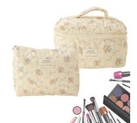 Trousse de toilette de - Trousse de toilette avec motif floral et | grande capacité - Trousse de douce pour la maison, l'hôtel, trousse de toilette portable pour dentifrice, rasoir