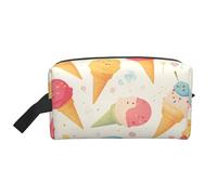 Trousse de toilette de voyage 3D résistante à l'eau avec attrape-rêves loup - Grande capacité de rangement portable pour salle de sport et essentiels quotidiens, Glace., Taille unique