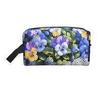 Trousse de toilette de voyage 3D résistante à l'eau avec attrape-rêves loup - Grande capacité de rangement portable pour salle de sport et essentiels quotidiens, Peinture diamant en forme de fleur.,