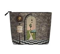 Trousse de toilette de voyage à motif fleur de lotus, idéale pour les voyages d'affaires et un usage quotidien., Lanterne champignon au sol, Taille unique