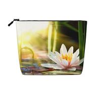 Trousse de toilette de voyage à motif fleur de lotus, idéale pour les voyages d'affaires et un usage quotidien., Fleur de lotus., Taille unique
