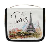 Trousse de toilette de voyage à suspendre Tour Eiffel Paris Trousse de toilette de voyage Accessoires de maquillage Organisateur étanche Sac de douche Pochette de beauté pour femmes filles enfants