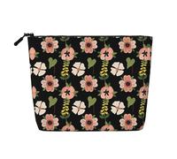 Trousse de toilette de voyage à une seule couche, adaptée pour les voyages d'affaires et un usage quotidien., Fleur de jasmin rose, Taille unique