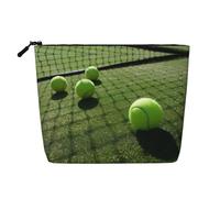 Trousse de toilette de voyage à une seule couche, idéale pour les voyages d'affaires et un usage quotidien., Balles de tennis sur terrain de tennis, Taille unique