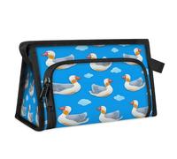 Trousse de toilette de voyage amusante en forme de canard pour femmes, hommes, filles, garçons, trousse de maquillage, trousse de toilette, organisateur de cosmétiques, trousse de douche, couleur, M,