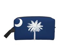 Trousse de toilette de voyage avec drapeau de la Caroline du Sud pour femme, trousse de toilette pour homme, trousse de toilette de voyage, blanc, Taille unique