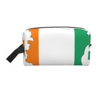 Trousse de toilette de voyage avec drapeau de la Côte d'Ivoire - Grande capacité - Pour femme, blanc, Taille unique