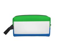 Trousse de toilette de voyage avec drapeau de la Sierra Leone, trousse de maquillage, trousse de toilette à suspendre pour femme et homme, gym quotidien
