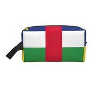 Trousse de toilette de voyage avec drapeau de l'Afrique centrale pour homme, grande capacité, blanc, Taille unique
