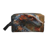 Trousse de toilette de voyage avec imprimé dragon étrange pour homme, grande capacité pour femme, blanc, Taille unique