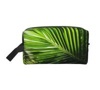 Trousse de toilette de voyage avec imprimé feuilles de palmier, trousse de maquillage, trousse de toilette à suspendre pour femme et homme, gym quotidien