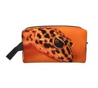 Trousse de toilette de voyage avec imprimé léopard Little Gecko, grande capacité, trousse de toilette pour femme et homme, blanc, Taille unique