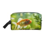 Trousse de toilette de voyage avec imprimé poisson mignon, trousse de maquillage, trousse de toilette à suspendre pour femme et homme, gym quotidien