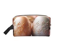 Trousse de toilette de voyage avec imprimé œufs de Pâques, trousse de maquillage, trousse de toilette à suspendre pour femme et homme, gym quotidien