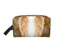 Trousse de toilette de voyage avec motif ailes d'ange - Grande capacité - Trousse de toilette pour femme et homme, blanc, Taille unique