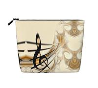 Trousse de toilette de voyage avec motif notes de musique, convient pour les voyages d'affaires et un usage quotidien.