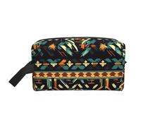 Trousse de toilette de voyage avec motifs amérindiens pour femmes, trousse de toilette de voyage, grande capacité pour homme, blanc, Taille unique