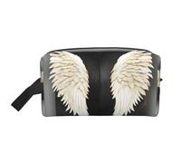 Trousse de toilette de voyage avec plumes d'ange pour homme, grande capacité, trousse de maquillage pour femme, blanc, Taille unique