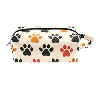 Trousse de toilette de voyage avec poignée, motif patte de chat, chien, résistante à l'eau, accessoires de toilette pour femmes et filles, Multicolore 10., 8.2x3.1x3.5 in/21x8x9 cm
