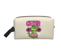 Trousse de Toilette de Voyage Beige Cheer The Crocodile, Organiseur de Maquillage, Grande capacité, Portable, pour Femmes et Filles