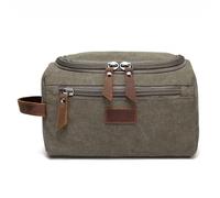 Trousse De Toilette De Voyage Boîte de Transport étanche for Hommes, boîte Maquillage cosmétique, Sac Organisateur Voyage en Toile, Grand nécessaire, Trousse Toilette for, Pochette Lavage(Green)