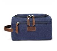 Trousse De Toilette De Voyage Boîte de Transport étanche for Hommes, boîte Maquillage cosmétique, Sac Organisateur Voyage en Toile, Grand nécessaire, Trousse Toilette for, Pochette Lavage(Blue)