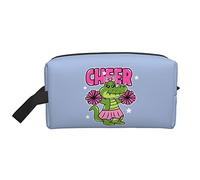 Trousse de Toilette de Voyage Cheer The Crocodile Bleu Clair, Organiseur de Maquillage, Grande capacité, Portable, pour Femmes et Filles