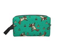Trousse de Toilette de Voyage Cheerful Fox, Organiseur de Maquillage, Grande capacité, Portable, pour Femmes et Filles