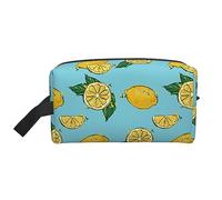 Trousse de toilette de voyage citrons trousse de maquillage de voyage citrons, trousse de maquillage de voyage portable de grande capacité pour femmes et hommes articles de toilette de voyage apprenti