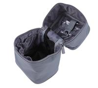 Trousse de Toilette de Voyage Cylindrique Portable Grosse Capacité | Nylon Imperméable, Poche Filet Zippée Amovible, Lot de 1 Pièce, pour Déplacements et Extérieur