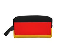 Trousse de toilette de voyage de grande capacité avec drapeau de l'Allemagne pour organiser les articles de toilette et les petits articles adaptée pour les voyages quotidiens et la salle de sport