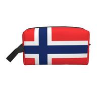 Trousse de toilette de voyage de grande capacité avec drapeau norvégien pour organiser les articles de toilette et les petits articles adaptée pour les voyages quotidiens et la salle de sport
