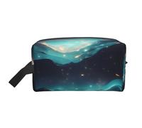 Trousse de toilette de voyage de grande capacité avec étoiles de science-fiction pour organiser les articles de toilette et les petits articles adaptée pour les voyages quotidiens et la salle de sport