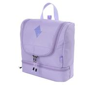 Trousse de toilette de voyage élégante avec compartiment de fond supplémentaire - Trousse de toilette à suspendre avec de nombreux compartiments de rangement pour les voyages et le camping - 25 x 24 x
